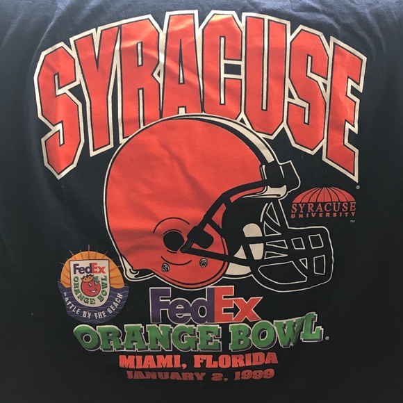 Syracuse Football Orangemen T-shirt FedEx Orange Bowl 1999 - Picture 4 of 5